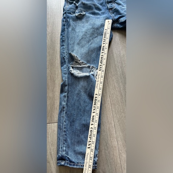 American Eagle High Rise Distressed 100% Cotton Jeans Women’s 8 Short - Picture 7 of 8
